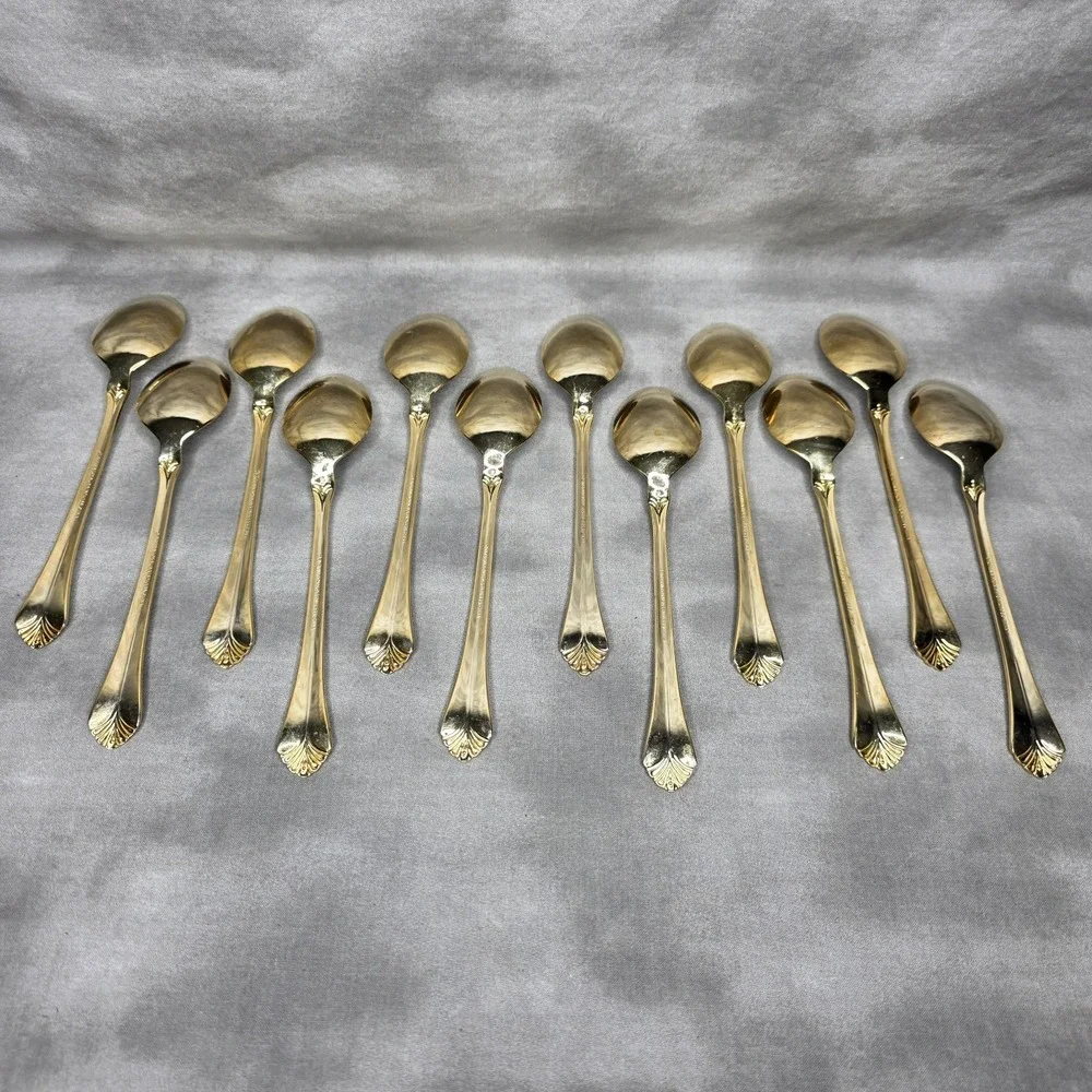 (X12) International Silver INS398 Gold Electroplate 7.75